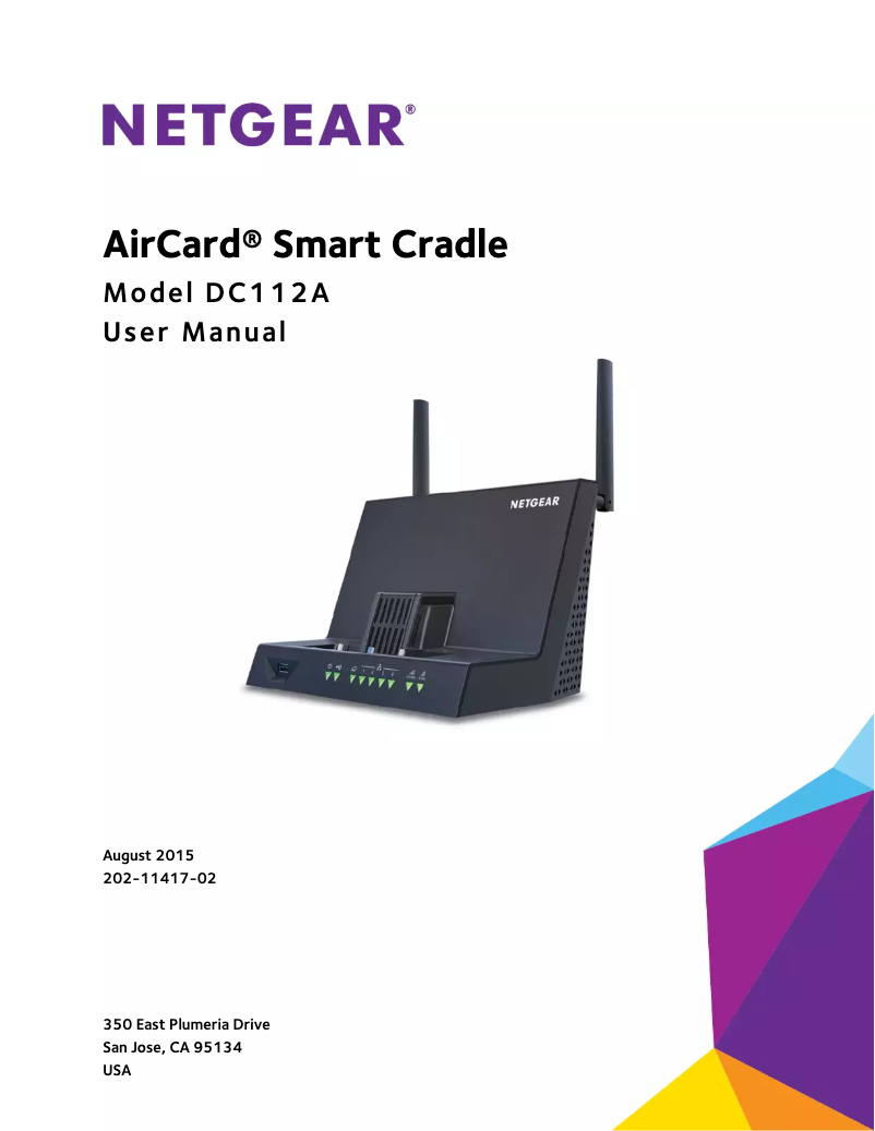 Page 1 de la notice Manuel utilisateur Netgear AirCard DC112A
