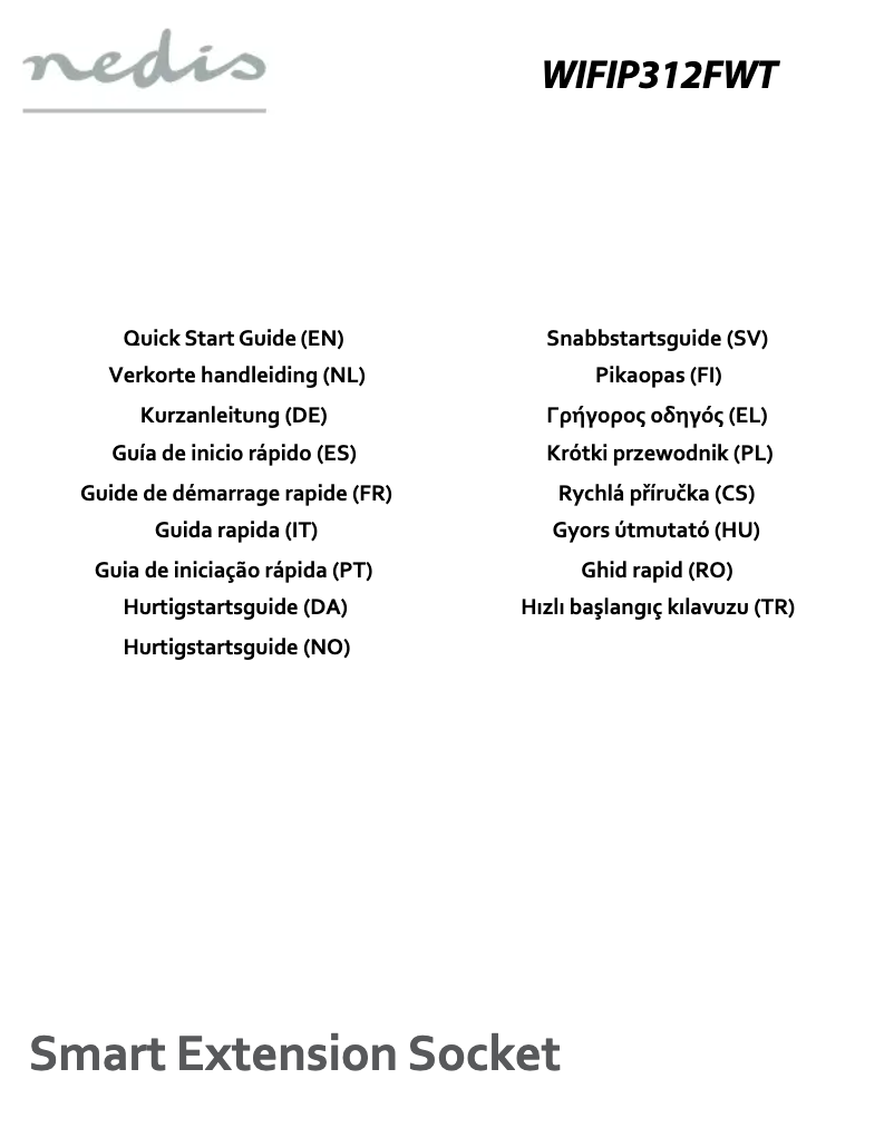 Image de la première page du manuel de l'appareil WIFIP312FWT