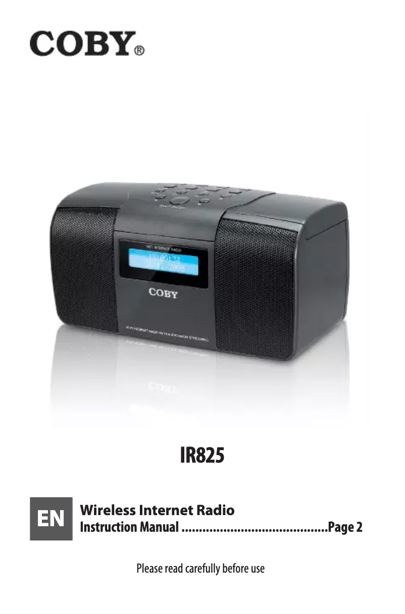 Page 1 de la notice Manuel utilisateur Coby IR825