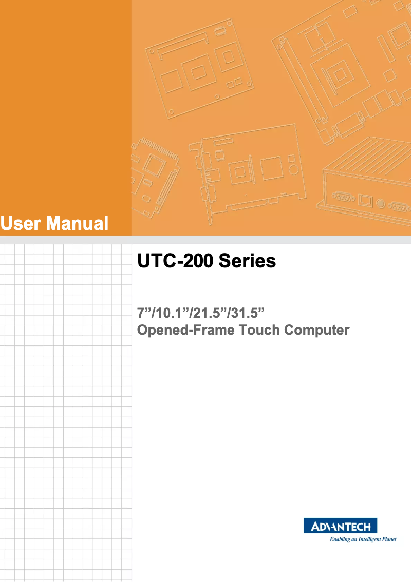 Page n°1 - Manuel utilisateur Advantech UTC-207