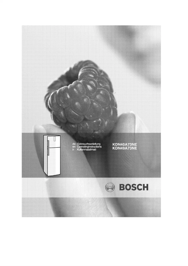 Page 1 de la notice Manuel utilisateur Bosch KDN49A73NE