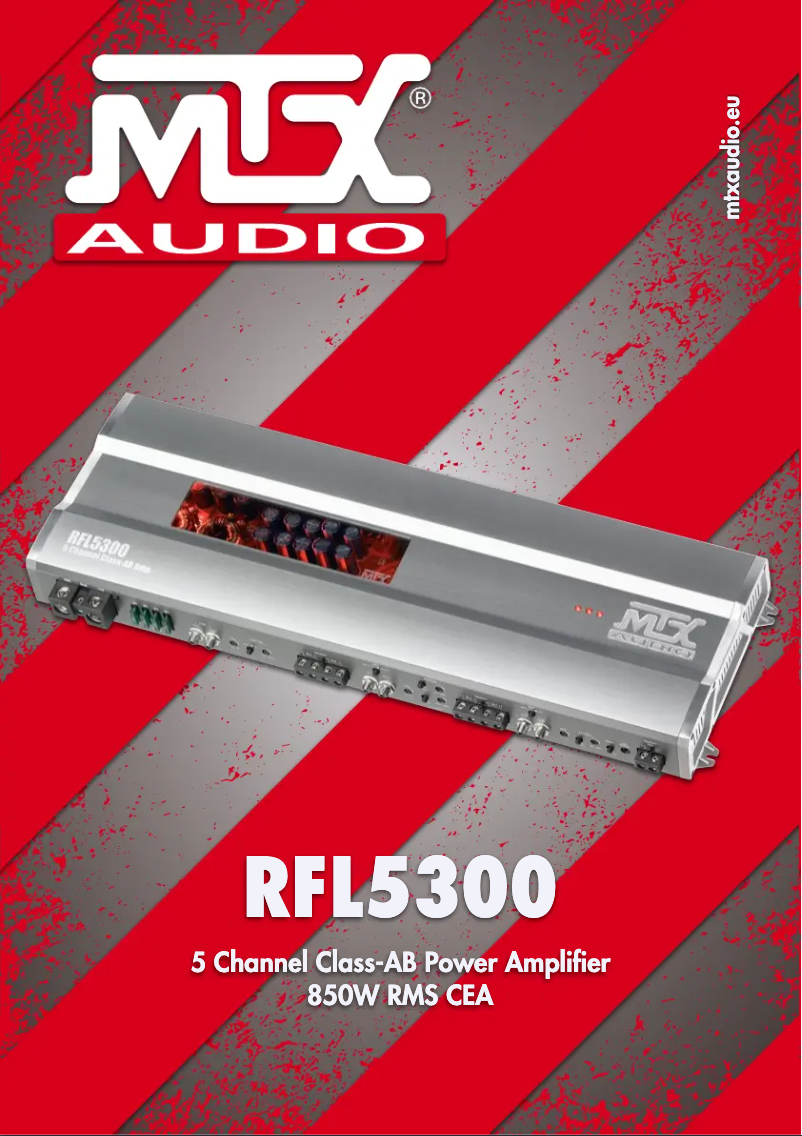 Page n°1 - Manuel utilisateur MTX Audio RFL5300