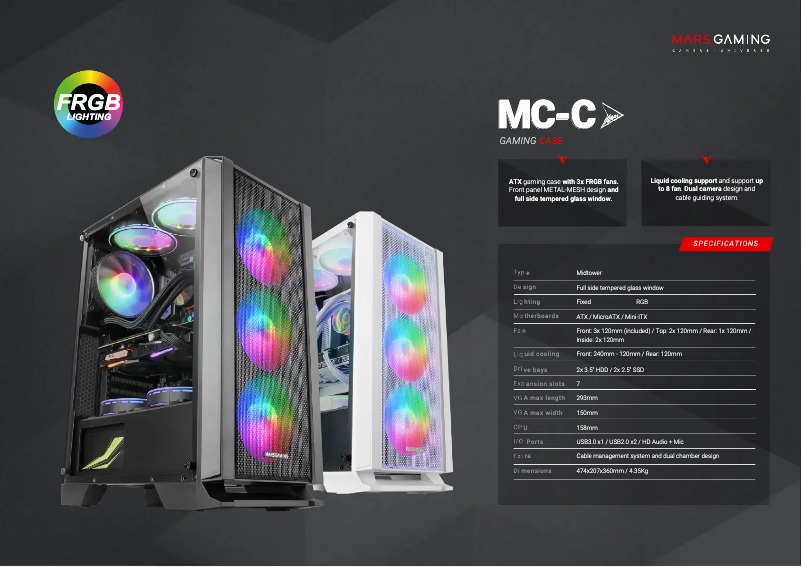 Image de la première page du manuel de l'appareil MC-C