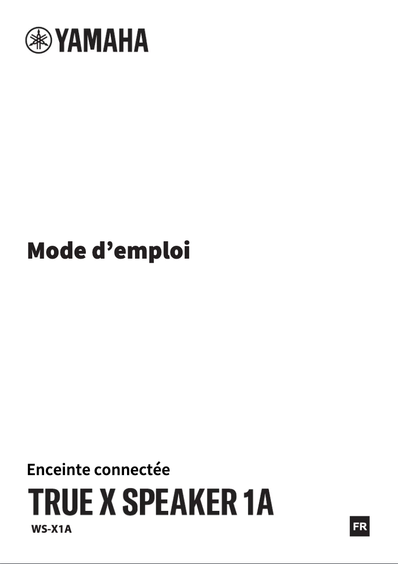 Image de la première page du manuel de l'appareil True X Speaker 1A WS-X1A