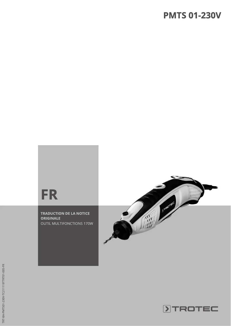 Image de la première page du manuel de l'appareil PMTS 01-230V