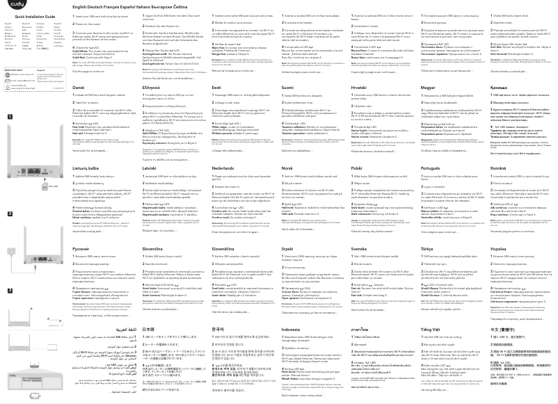 Page 1 de la notice Manuel utilisateur Cudy LT300