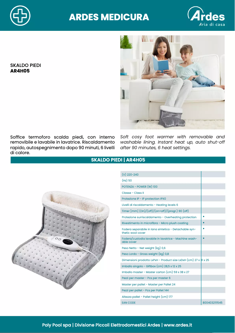 Image de la première page du manuel de l'appareil AR4H05