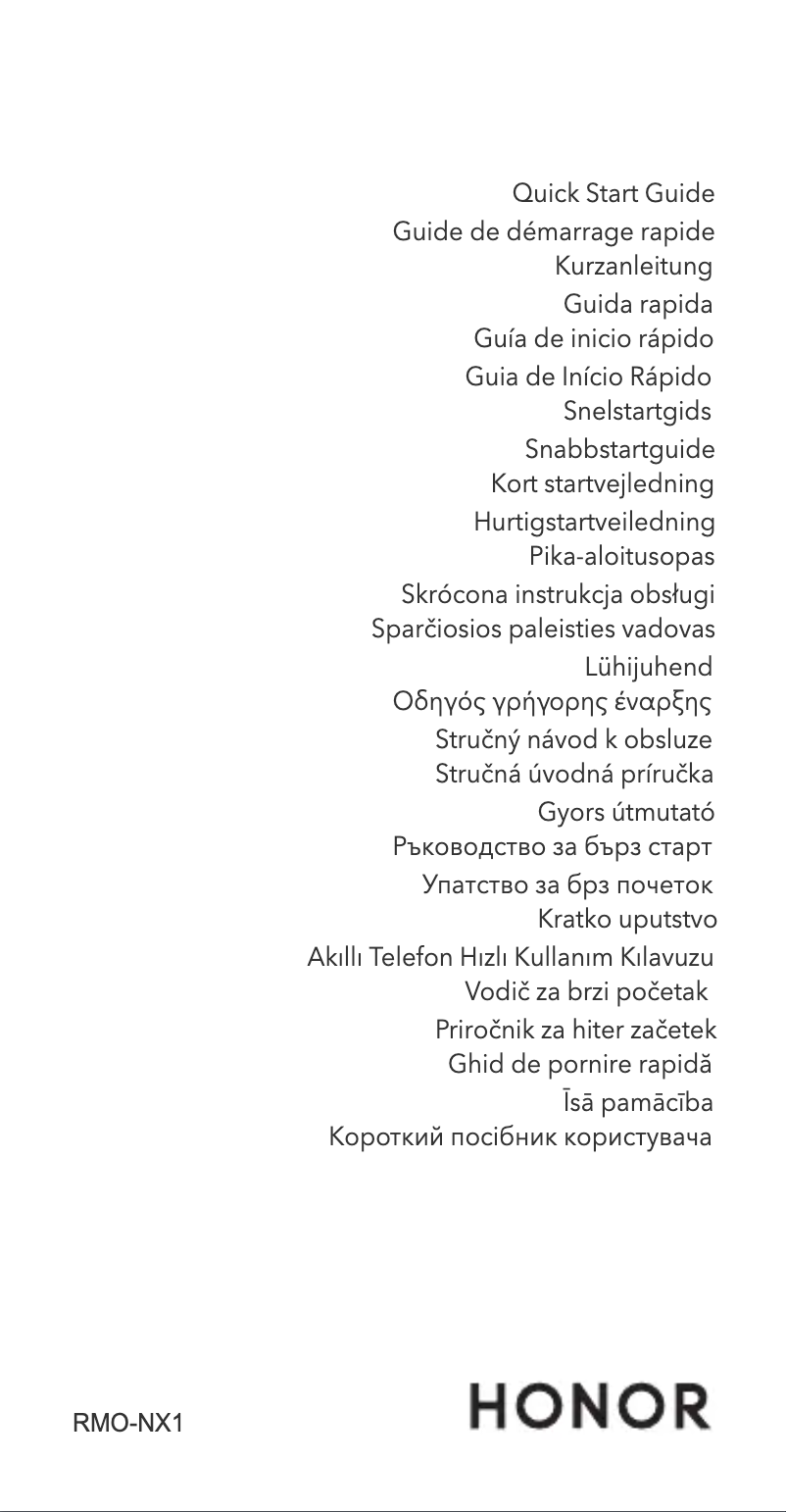 Imagen de la primera página del manual del dispositivo Magic5 Lite