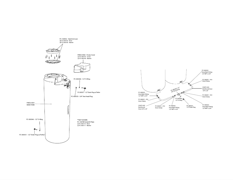 Página 1 del manual Manual de usuario PolyJohn Water Works FWD3-1000