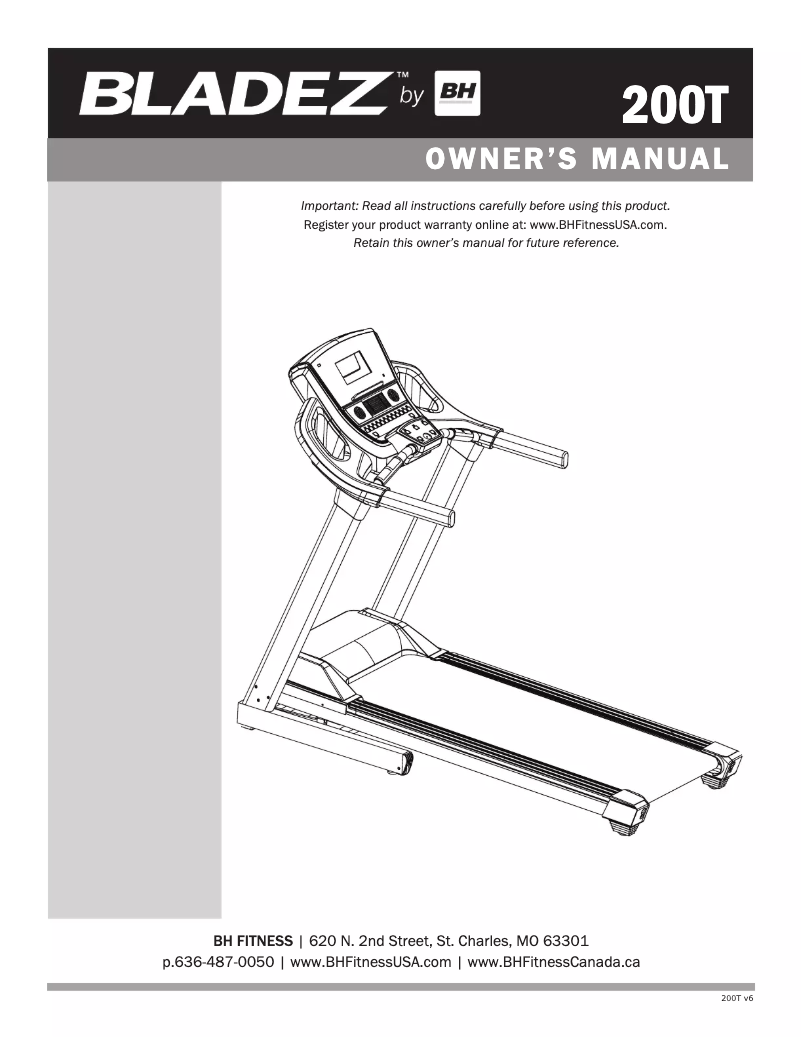 Page n°1 - Manuel utilisateur Bladez 200T