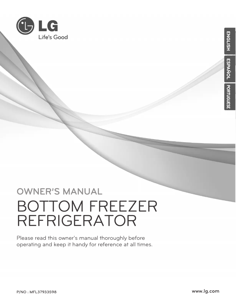 Page 1 de la notice Manuel utilisateur LG GRL2188EP