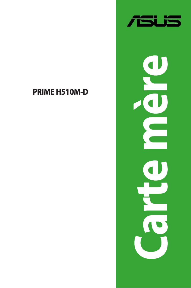 Page 1 de la notice Manuel utilisateur Asus Prime H510M-D