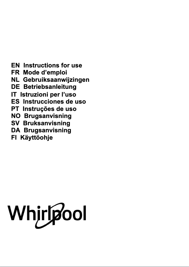 Page 1 de la notice Manuel utilisateur Whirlpool WEI 9FF LR IX