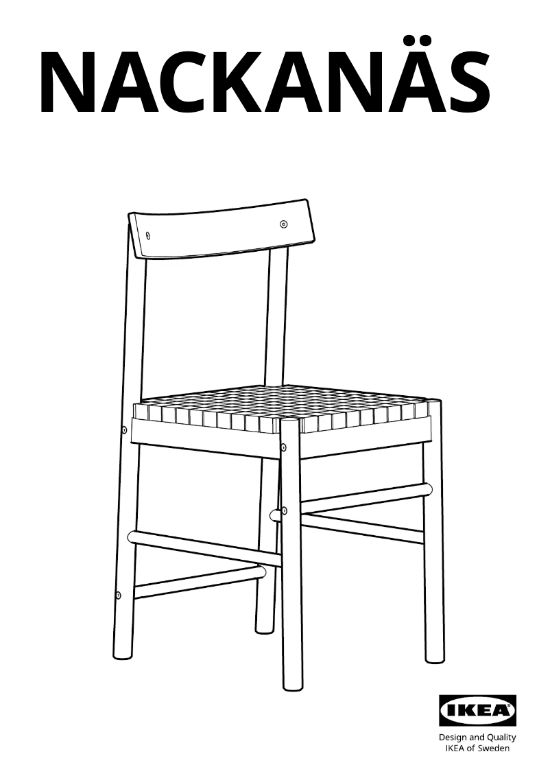 Page 1 de la notice Manuel utilisateur Ikea NACKANÄS 805.180.70