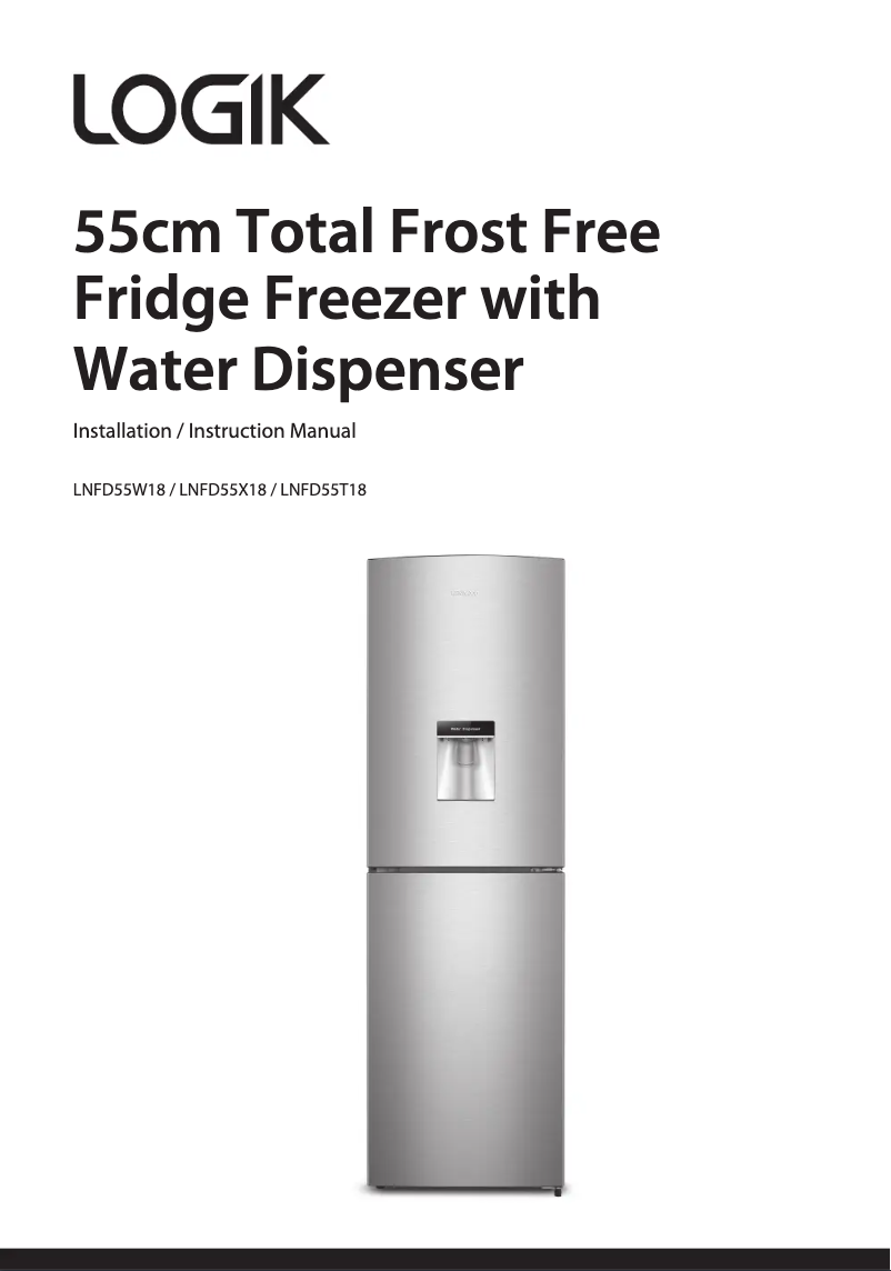 Página 1 del manual Manual de usuario Logik LNFD55T18