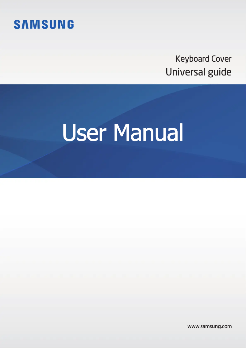 Page n°1 - Manuel utilisateur Samsung EJ-CN920