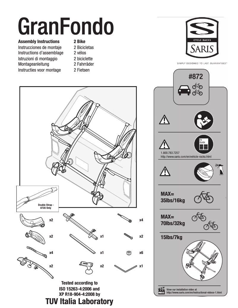 Image de la première page du manuel de l'appareil GranFondo