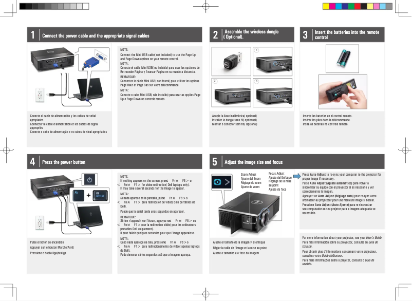 Page 1 de la notice Guide d'installation Dell 7700HD