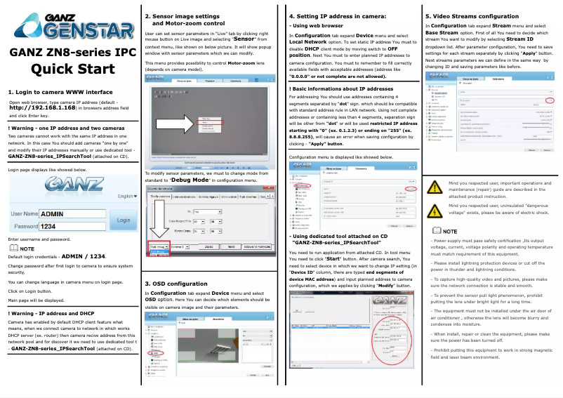 Image de la première page du manuel de l'appareil Genstar ZN8-M4NTFN4L