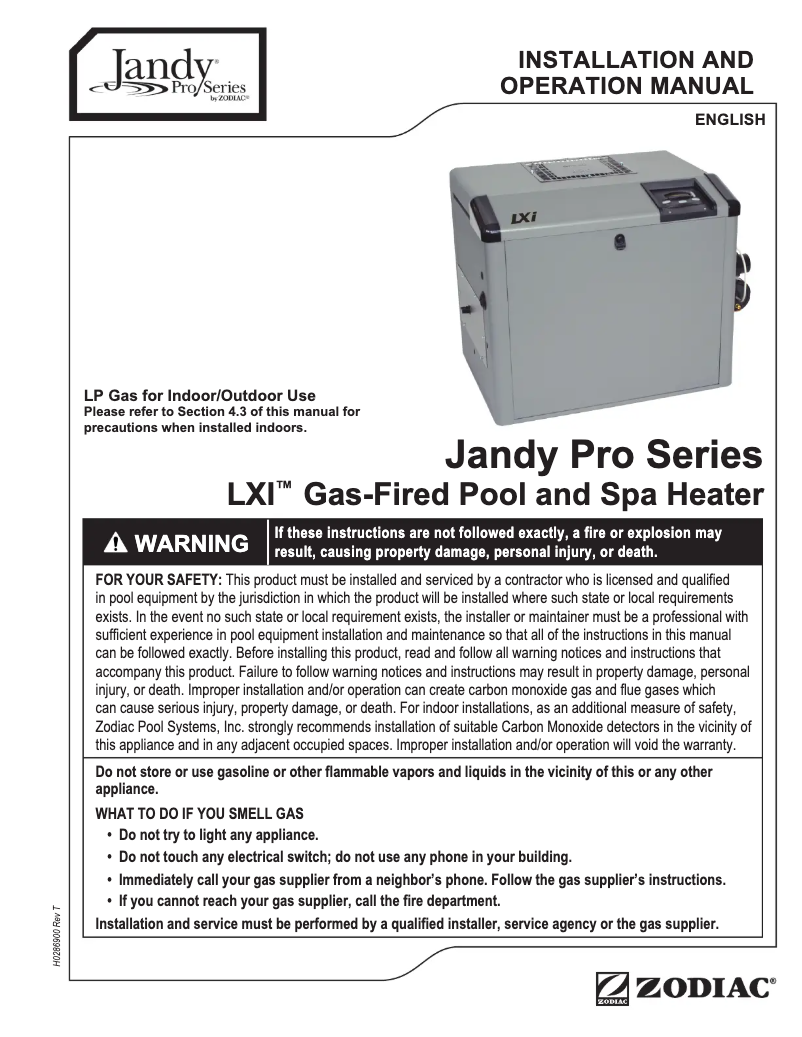 Page 1 de la notice Manuel utilisateur JANDY LXi