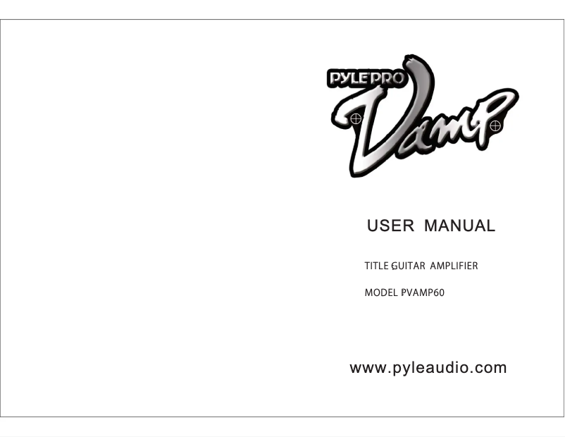 Page n°1 - Manuel utilisateur Pyle PVAMP60