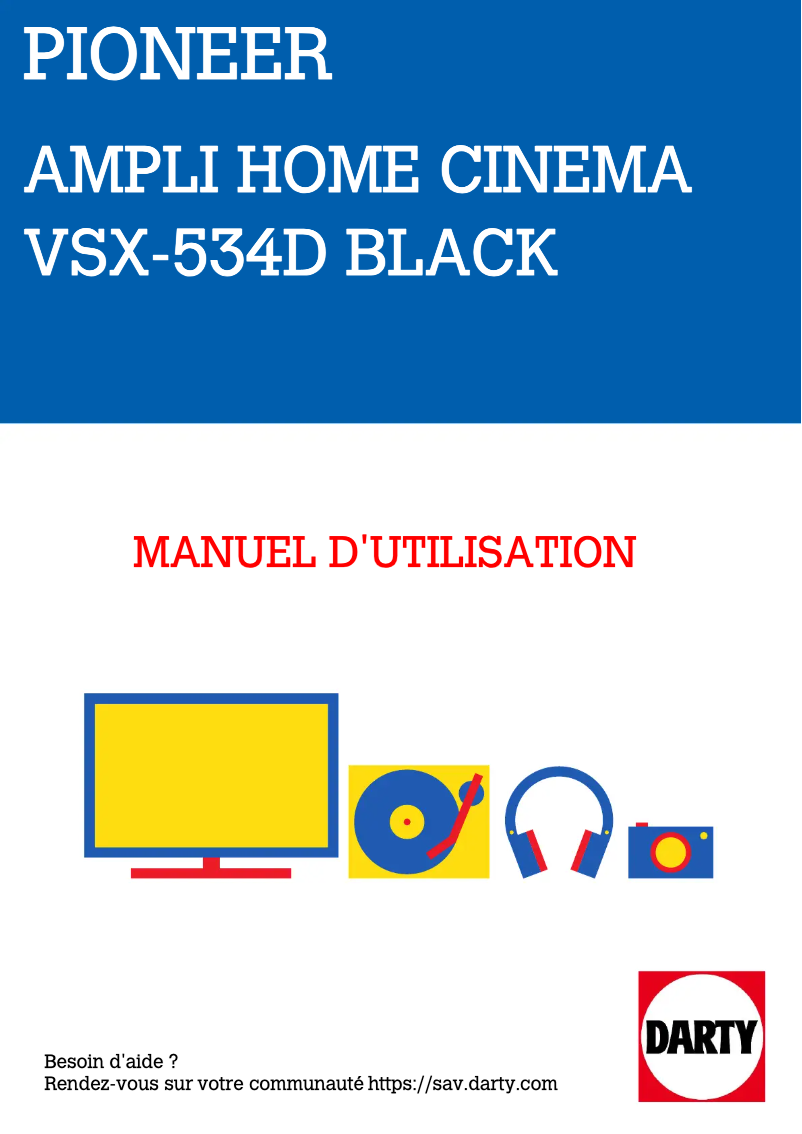 Page n°1 - Manuel utilisateur Pioneer VSX-534D
