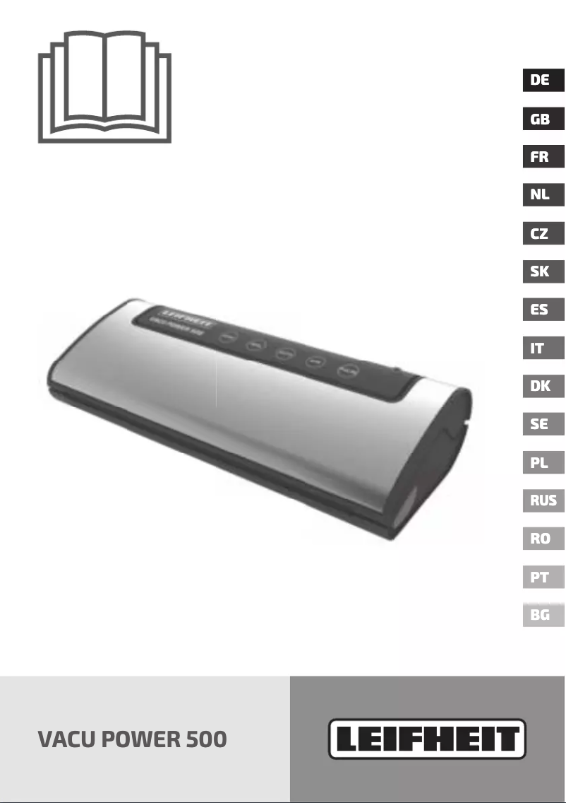 Page n°1 - Manuel utilisateur Leifheit Vacu Power 500