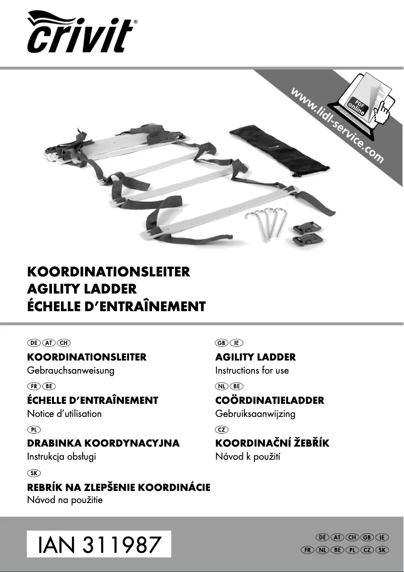 Page n°1 - Manuel utilisateur Crivit IAN 311987