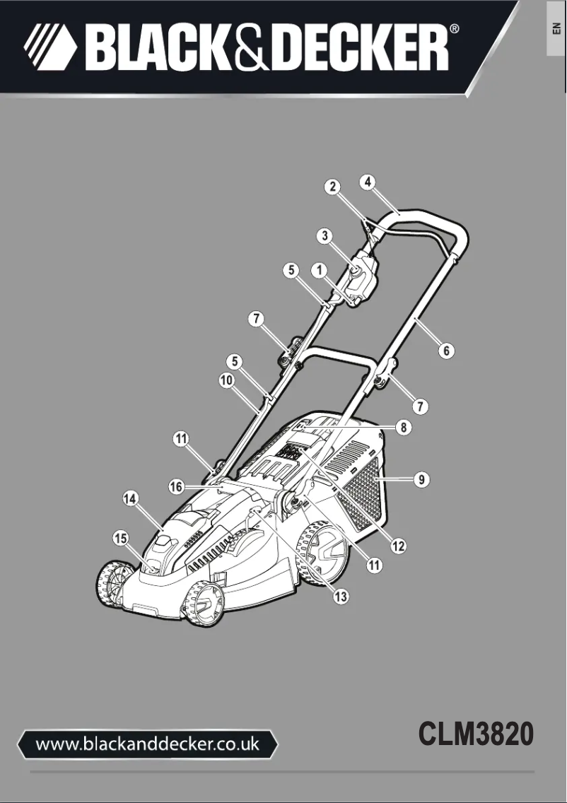 Page n°1 - Manuel utilisateur Black & Decker CLM3820