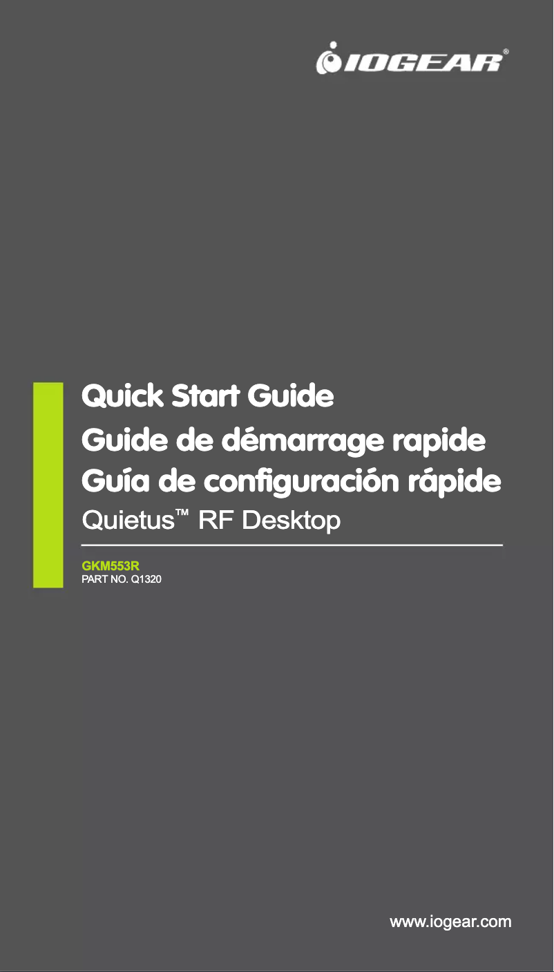 Imagen de la primera página del manual del dispositivo GKM553R