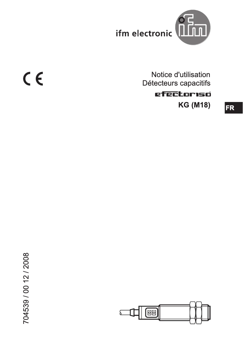 Page n°1 - Manuel utilisateur IFM KG5068