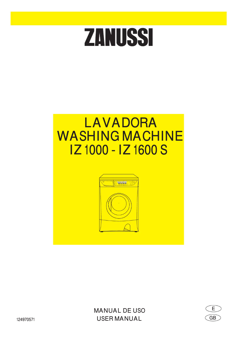 Image de la première page du manuel de l'appareil IZ1600S