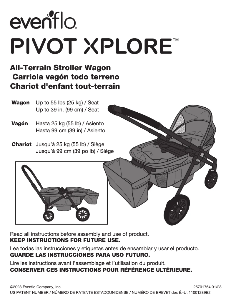 Image de la première page du manuel de l'appareil Pivot Xplore