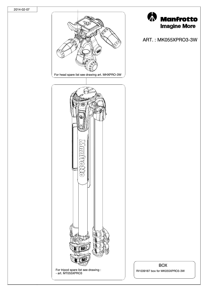 Image de la première page du manuel de l'appareil MK055XPRO3-3W