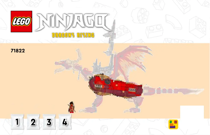 Page 1 de la notice Manuel utilisateur Lego Ninjago 71822
