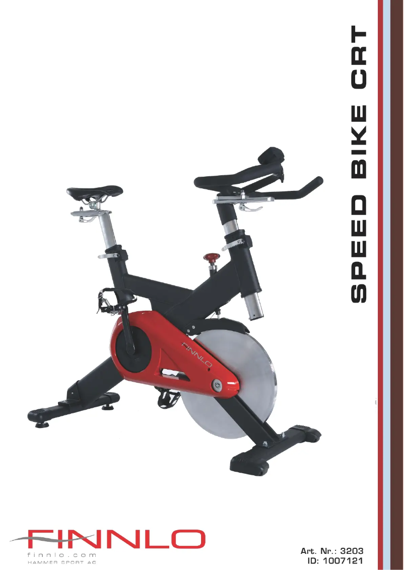 Image de la première page du manuel de l'appareil V2 Speed Bike CRT