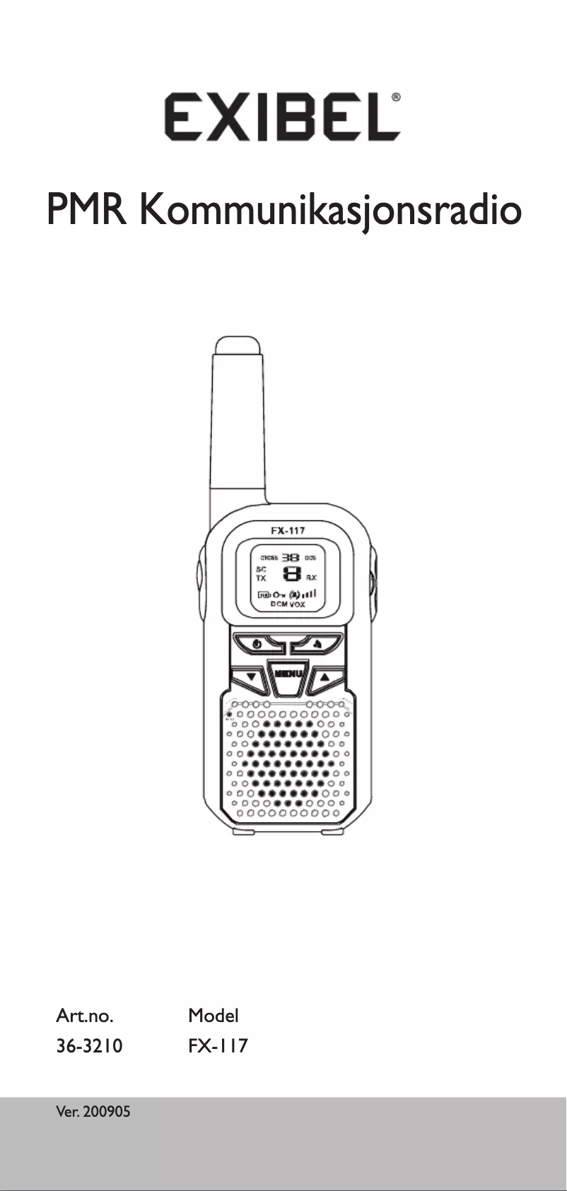 Image de la première page du manuel de l'appareil FX-117