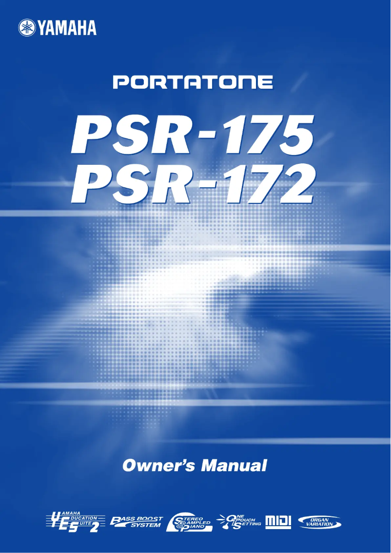 Página 1 del manual Manual de usuario Yamaha Portatone PSR-175