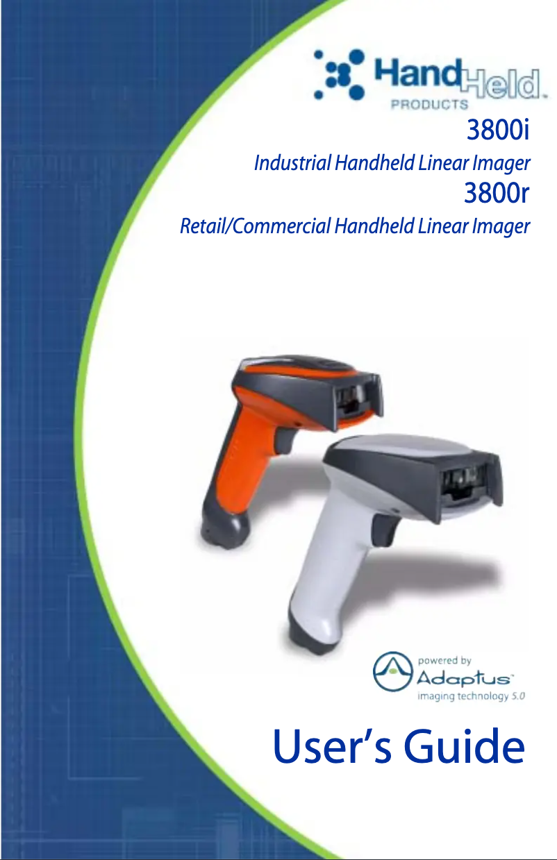 Page 1 de la notice Manuel utilisateur Honeywell 3800i USB Kit