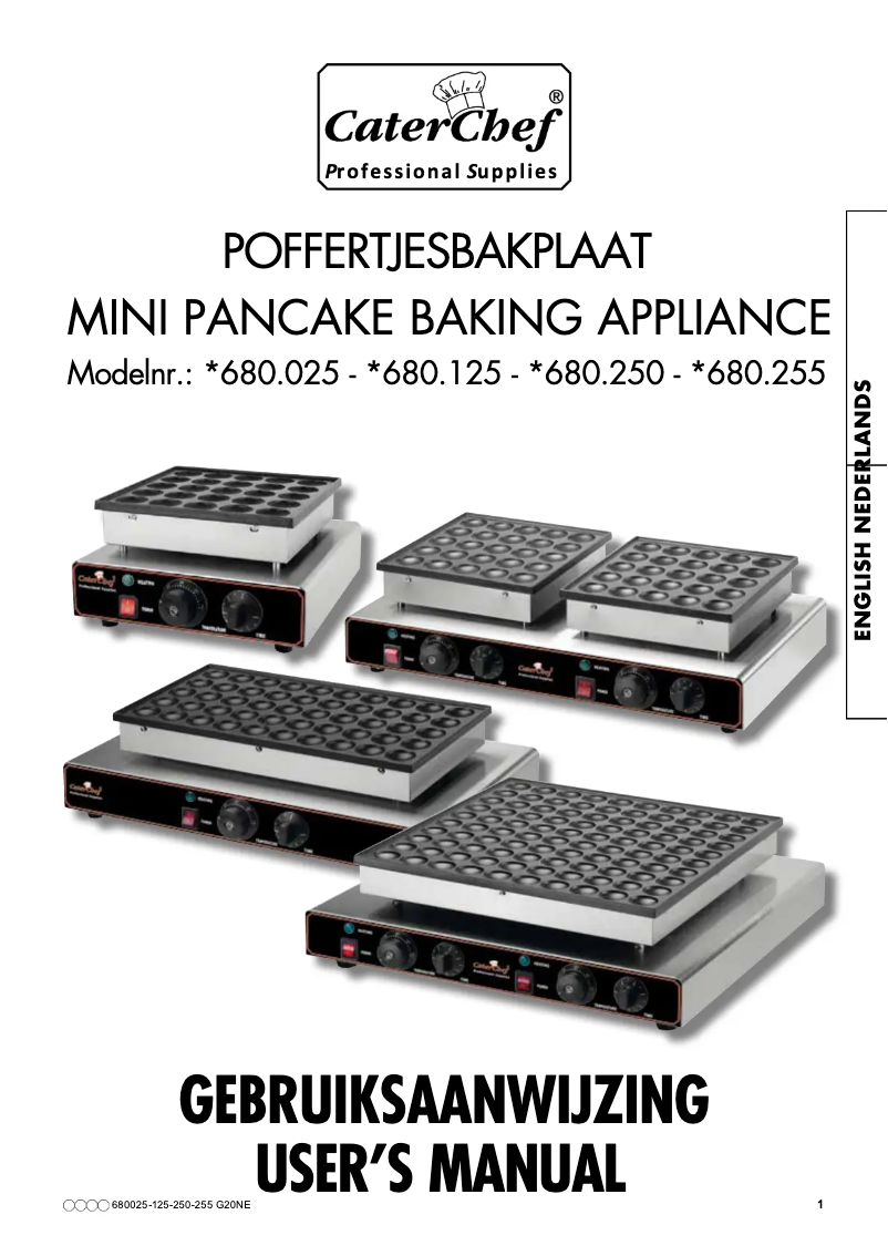 Image de la première page du manuel de l'appareil 680250