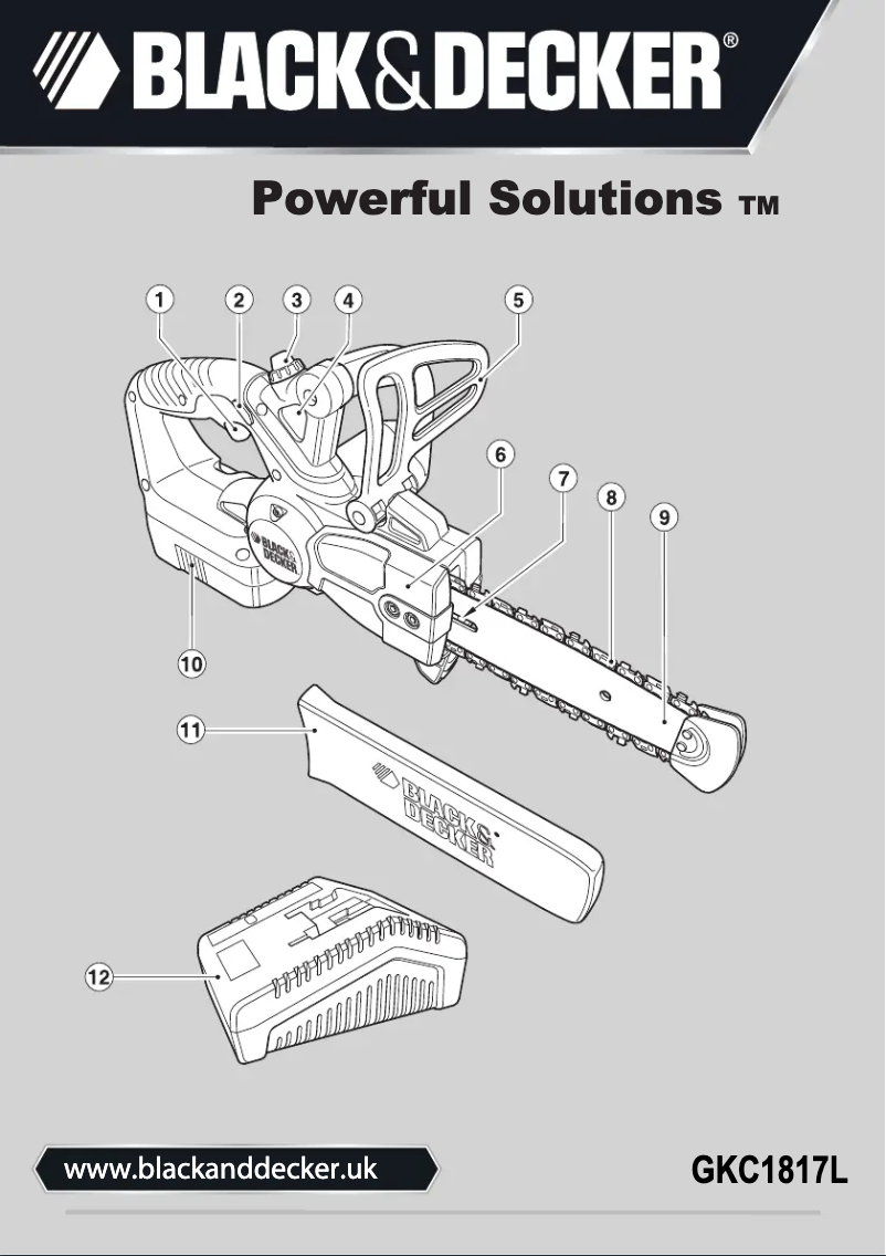 Page n°1 - Manuel utilisateur Black & Decker GKC1817L