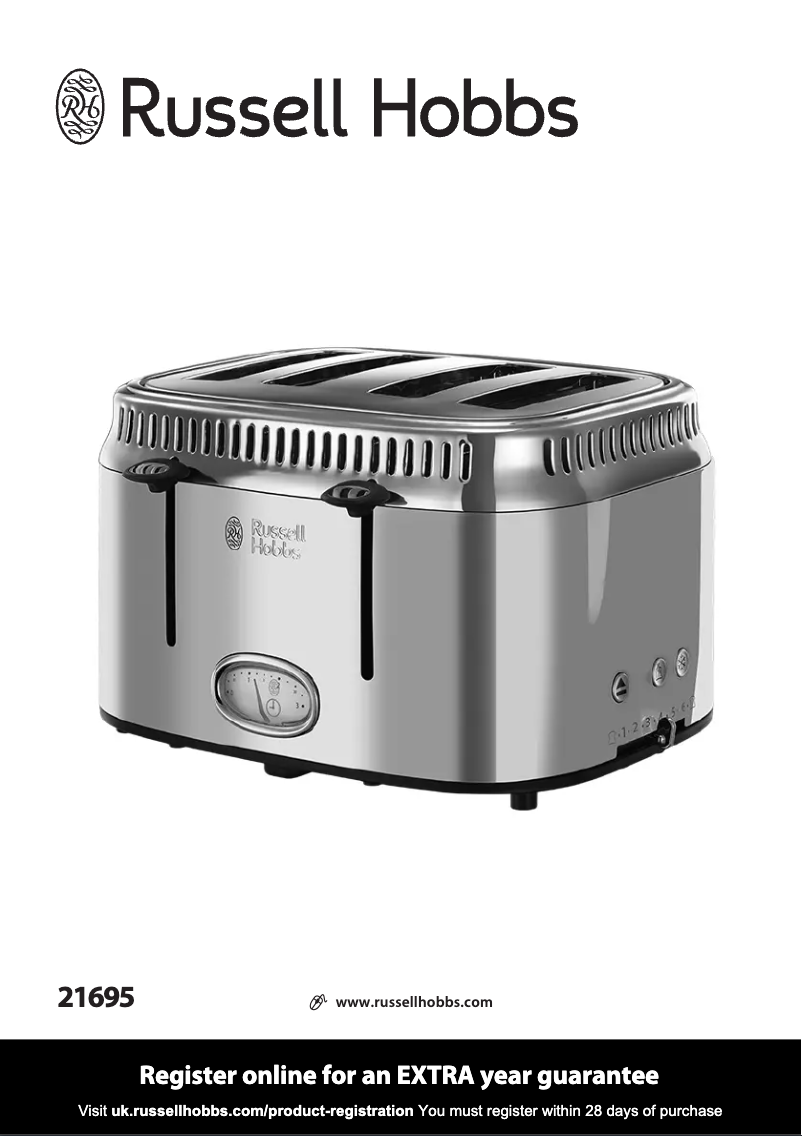 Page 1 de la notice Manuel utilisateur Russell Hobbs Retro 21695