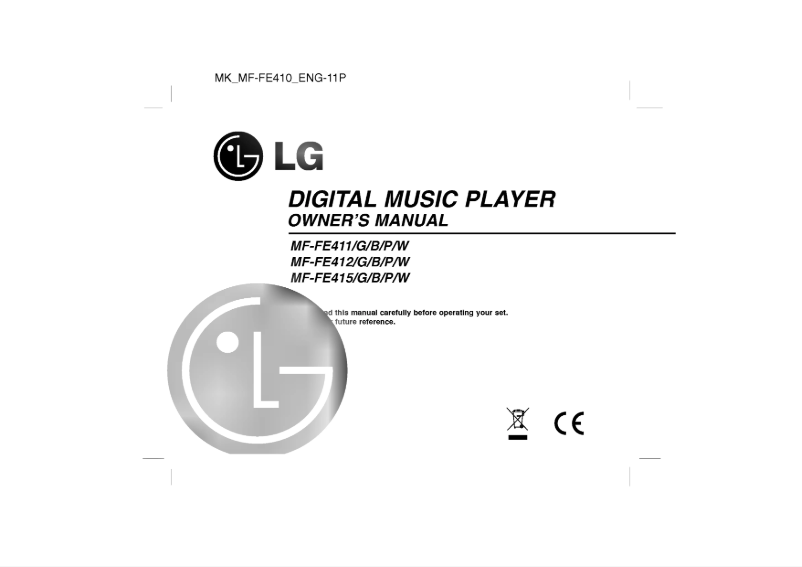 Imagen de la primera página del manual del dispositivo MF-FE411