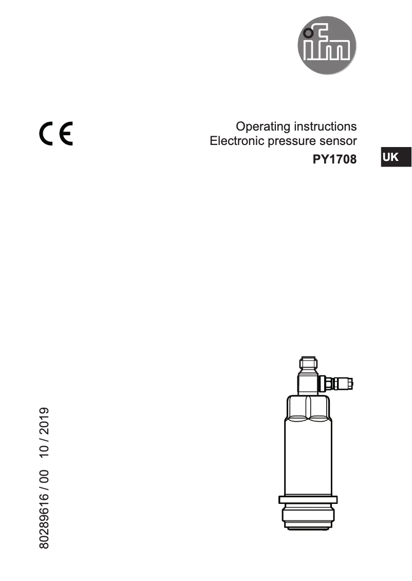 Page 1 de la notice Manuel utilisateur IFM PY1708