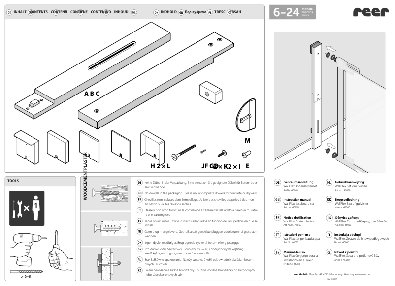 Image de la première page du manuel de l'appareil WallFlex 46060