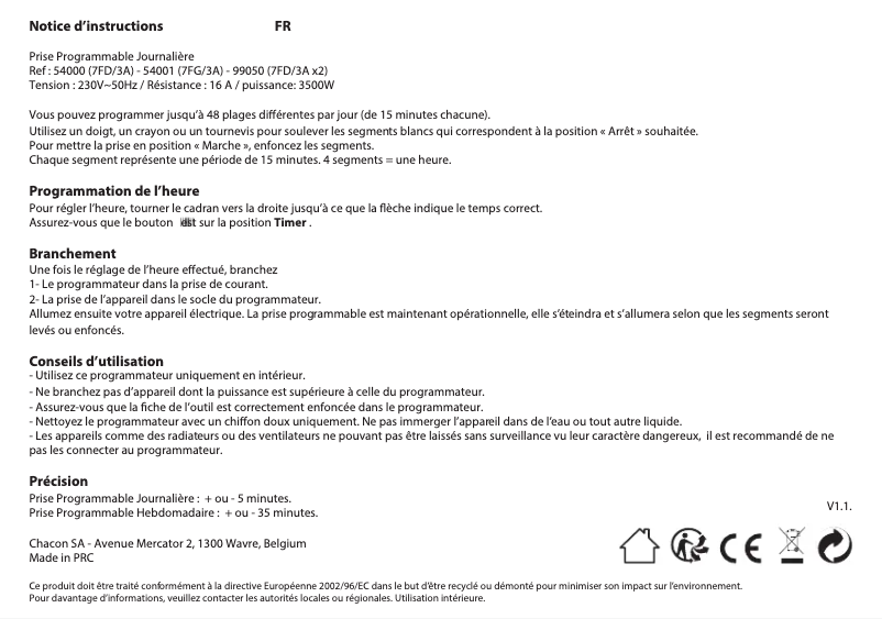 Image de la première page du manuel de l'appareil 54000