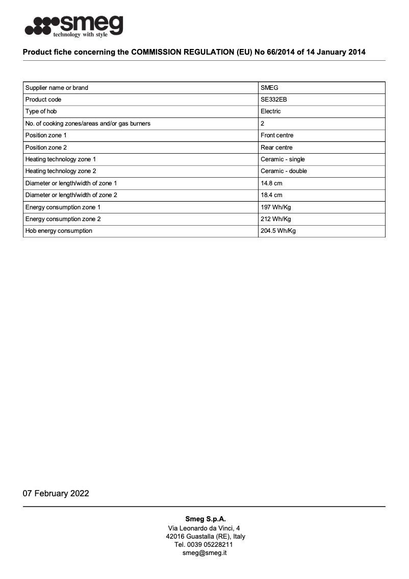 Image de la première page du manuel de l'appareil SE332EB