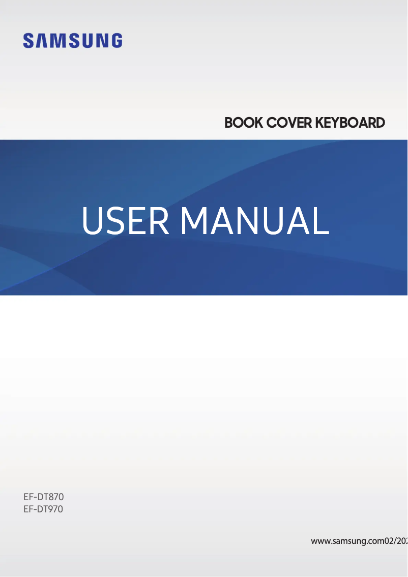 Page 1 de la notice Manuel utilisateur Samsung EF-DT970