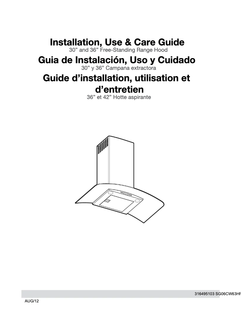 Page 1 de la notice Manuel utilisateur Frigidaire RH36WC60GS