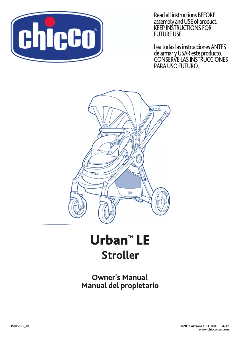 Page n°1 - Manuel utilisateur Chicco Urban LE